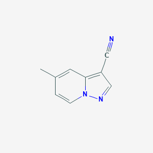 molecular formula C9H7N3 B13042789 5-Methylpyrazolo[1,5-A]pyridine-3-carbonitrile 