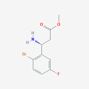 Methyl(R)-3-amino-3-(2-bromo-5-fluorophenyl)propanoatehcl