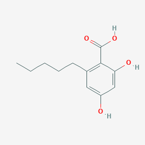 molecular formula C12H16O4 B130428 Olivetolic acid CAS No. 491-72-5