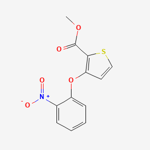 molecular formula C12H9NO5S B1304281 2-噻吩甲酸 3-(2-硝基苯氧基)甲酯 CAS No. 91041-18-8