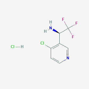 (R)-1-(4-Chloropyridin-3-YL)-2,2,2-trifluoroethan-1-amine hcl