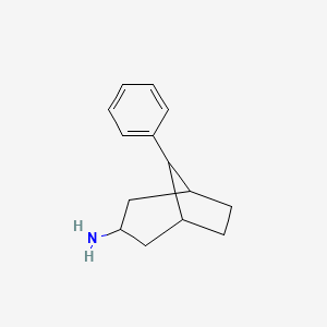 molecular formula C14H19N B13042869 8-Phenylbicyclo[3.2.1]octan-3-amine 