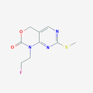 1-(2-Fluoroethyl)-7-(methylthio)-1,4-dihydro-2H-pyrimido[4,5-D][1,3]oxazin-2-one