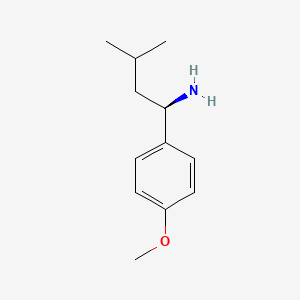 (1R)-1-(4-Methoxyphenyl)-3-methylbutan-1-amine