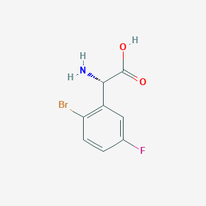 (S)-2-Amino-2-(2-bromo-5-fluorophenyl)acetic acid hcl