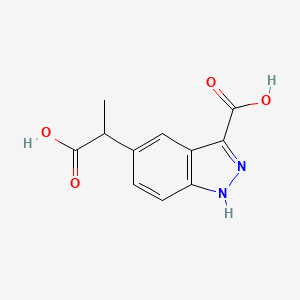 5-(1-carboxyethyl)-1H-indazole-3-carboxylic Acid