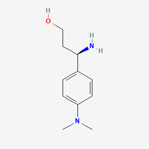 (3R)-3-amino-3-[4-(dimethylamino)phenyl]propan-1-ol