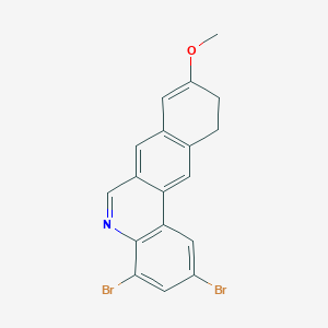 2,4-Dibromo-9-methoxy-10,11-dihydro-5-azatetraphene