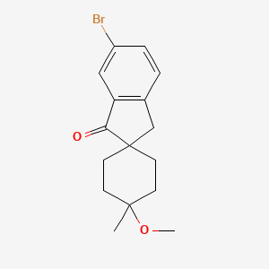 (1R,4R)-6'-Bromo-4-methoxy-4-methylspiro[cyclohexane-1,2'-inden]-1'(3'H)-one