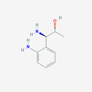 molecular formula C9H14N2O B13042988 (1R,2R)-1-Amino-1-(2-aminophenyl)propan-2-OL 