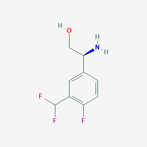 (2S)-2-Amino-2-[3-(difluoromethyl)-4-fluorophenyl]ethan-1-OL