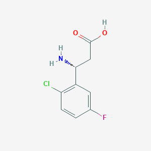 (R)-3-Amino-3-(2-chloro-5-fluorophenyl)propanoic acid hcl