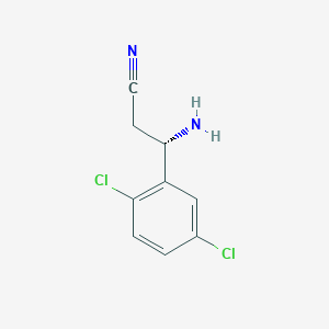 (3S)-3-Amino-3-(2,5-dichlorophenyl)propanenitrile