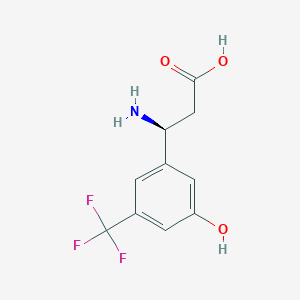 (S)-3-Amino-3-(3-hydroxy-5-(trifluoromethyl)phenyl)propanoic acid