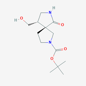 Racemic-(5R,9S)-Tert-Butyl 9-(Hydroxymethyl)-6-Oxo-2,7-Diazaspiro[4.4]Nonane-2-Carboxylate