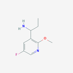 1-(5-Fluoro-2-methoxypyridin-3-YL)propan-1-amine