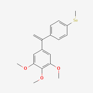 molecular formula C18H20O3Se B13043127 Methyl(4-(1-(3,4,5-trimethoxyphenyl)vinyl)phenyl)selane 