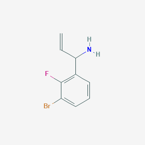 1-(3-Bromo-2-fluorophenyl)prop-2-EN-1-amine