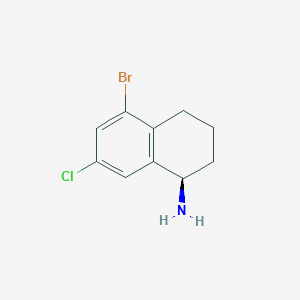 (R)-5-Bromo-7-chloro-1,2,3,4-tetrahydronaphthalen-1-amine