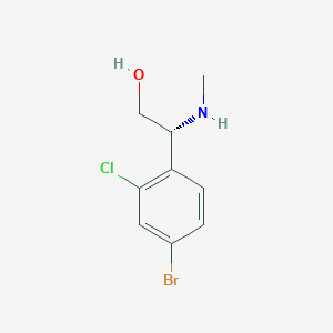 (R)-2-(4-Bromo-2-chlorophenyl)-2-(methylamino)ethan-1-OL