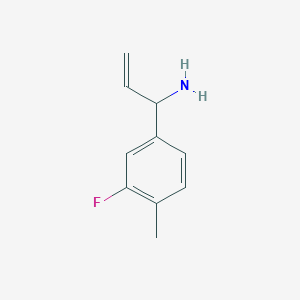 1-(3-Fluoro-4-methylphenyl)prop-2-EN-1-amine