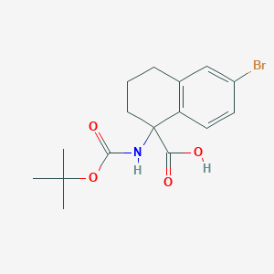 6-Bromo-1-((tert-butoxycarbonyl)amino)-1,2,3,4-tetrahydronaphthalene-1-carboxylic acid