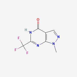 1-Methyl-6-(trifluoromethyl)-1,5-dihydro-4H-pyrazolo[3,4-D]pyrimidin-4-one