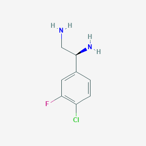 (1S)-1-(4-chloro-3-fluorophenyl)ethane-1,2-diamine