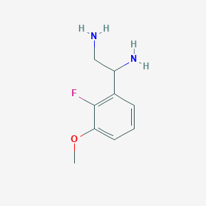 1-(2-Fluoro-3-methoxyphenyl)ethane-1,2-diamine