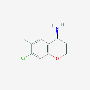 (S)-7-Chloro-6-methylchroman-4-amine