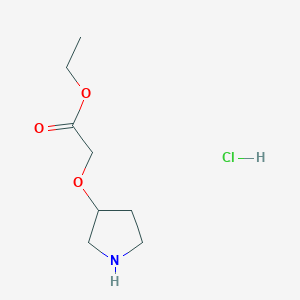 2-(3-Pyrrolidinyloxy)acetic acid ethyl ester hydrochloride