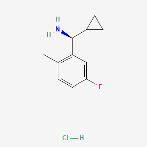 (S)-Cyclopropyl(5-fluoro-2-methylphenyl)methanamine hcl