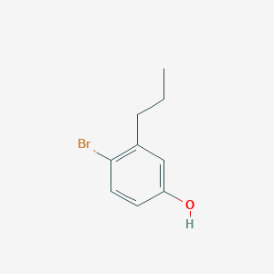 molecular formula C9H11BrO B13043410 4-Bromo-3-propylphenol 