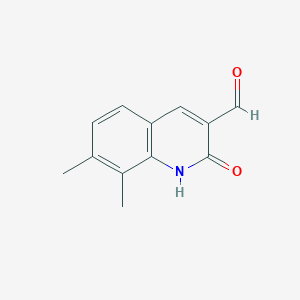 2-Hydroxy-7,8-dimethylquinoline-3-carbaldehyde