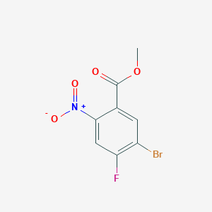 molecular formula C8H5BrFNO4 B13043428 Methyl 5-bromo-4-fluoro-2-nitrobenzoate 