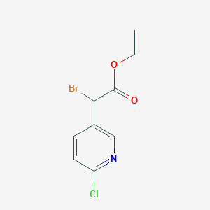 Ethyl 2-bromo-2-(6-chloropyridin-3-yl)acetate