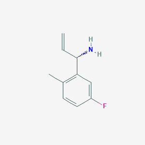 (S)-1-(5-Fluoro-2-methylphenyl)prop-2-EN-1-amine