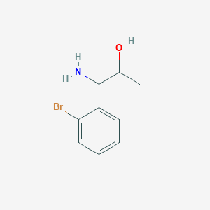 1-Amino-1-(2-bromophenyl)propan-2-OL