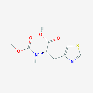 (S)-2-((Methoxycarbonyl)amino)-3-(thiazol-4-YL)propanoic acid