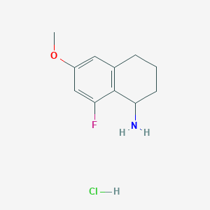 8-Fluoro-6-methoxy-1,2,3,4-tetrahydronaphthalen-1-amine hydrochloride