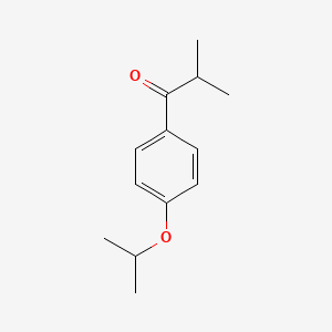 molecular formula C13H18O2 B13043612 2-Methyl-1-[4-(propan-2-yloxy)phenyl]propan-1-one 