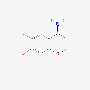 (S)-7-Methoxy-6-methylchroman-4-amine