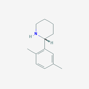 molecular formula C13H19N B13043633 (R)-2-(2,5-Dimethylphenyl)piperidine 