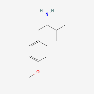 molecular formula C12H19NO B13043737 1-(4-Methoxyphenyl)-3-methylbutan-2-amine 