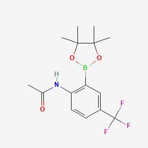 Acetamide, n-[2-(4,4,5,5-tetramethyl-1,3,2-dioxaborolan-2-yl)-4-(trifluoromethyl)phenyl]-