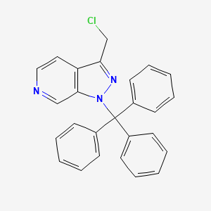 3-(Chloromethyl)-1-trityl-1H-pyrazolo[3,4-C]pyridine