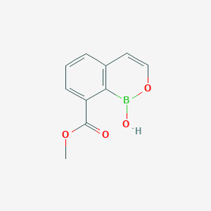 molecular formula C10H9BO4 B13043823 Methyl 1-hydroxy-1H-benzo[C][1,2]oxaborinine-8-carboxylate 