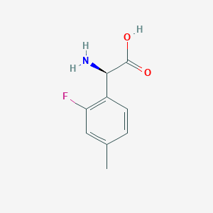 (R)-2-Amino-2-(2-fluoro-4-methylphenyl)aceticacidhcl