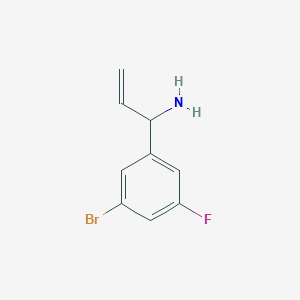 1-(3-Bromo-5-fluorophenyl)prop-2-en-1-amine