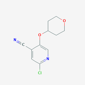 2-chloro-5-((tetrahydro-2H-pyran-4-yl)oxy)isonicotinonitrile